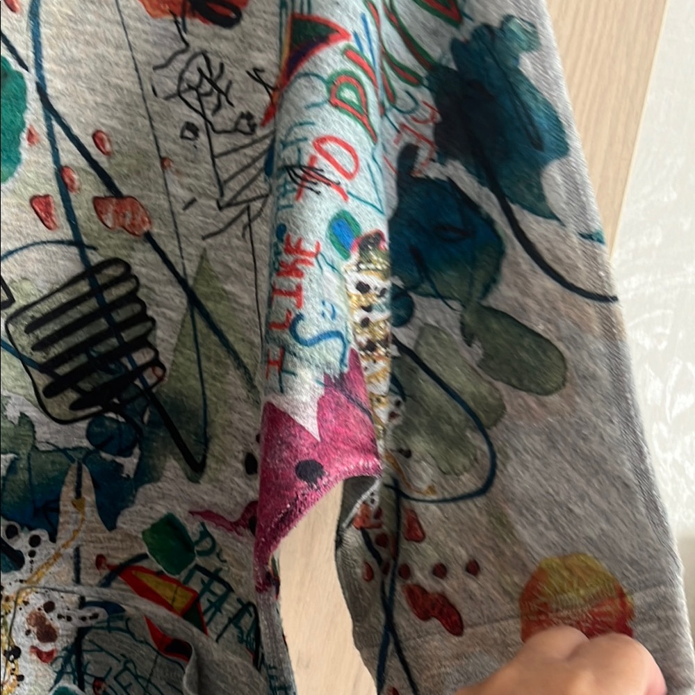 Colorful Abstract Print Midi Dress - Picture 6 of 9